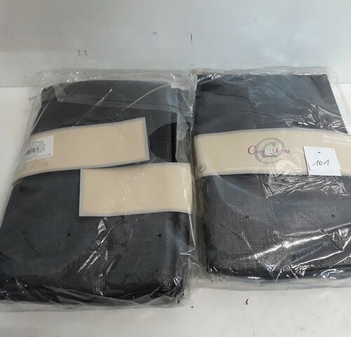 2 x Decostof zwart/grijs 2x1,4M – kavel bij Belga Veilingen, Oudsbergen