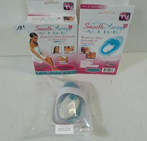 2 x Haar remover Smooth away vibe – kavel bij Belga Veilingen, Oudsbergen