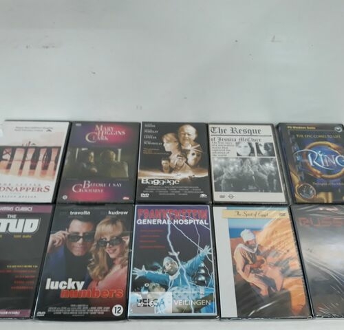 10 x DVD 10 assorti – kavel bij Belga Veilingen, Oudsbergen