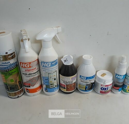 8 x HG producten 8 assorti – kavel bij Belga Veilingen, Oudsbergen