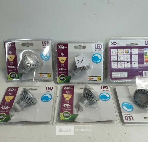 6 x Vervangspot LED 5W Warmwit dimbaar – kavel bij Belga Veilingen, Oudsbergen