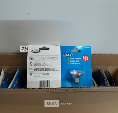 20 x Vervanglamp halogeen 12V MR16 20 W – kavel bij Belga Veilingen, Oudsbergen