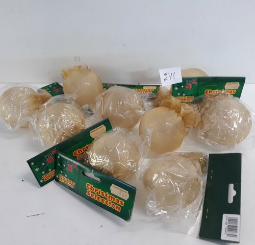 10 x Kerstbal pvc bal in zakje 7 cm – kavel bij Belga Veilingen, Oudsbergen