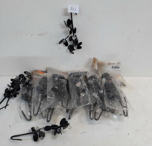 18 x Decotak zwart 15 cm – kavel bij Belga Veilingen, Oudsbergen