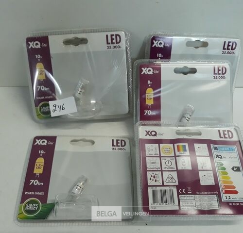 6 x LED 12V G4 1,2W 70lm warm wit – kavel bij Belga Veilingen, Oudsbergen