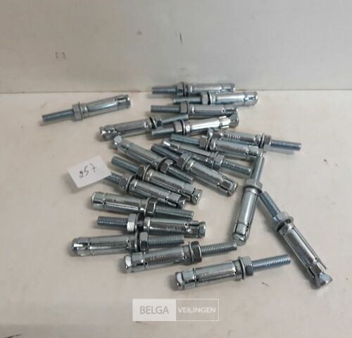 20 x Keilbouten M10 x 100 huls 50 mm – kavel bij Belga Veilingen, Oudsbergen