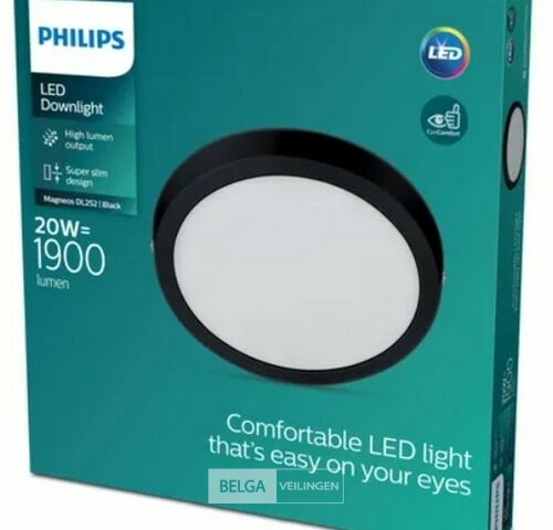 Philips plafondlamp led 1900 lumen 20W 4000K IP20 – kavel bij Belga Veilingen, Bree