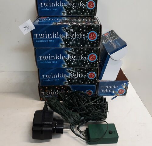 10 x Kerstlampen 160 L classic twinkel 8 programma's – kavel bij Belga Veilingen, Oudsbergen