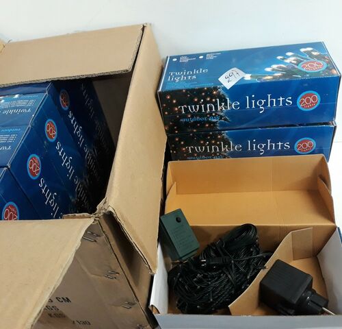 10 x Kerstlampen 200 L classic twinkel 8 programma's – kavel bij Belga Veilingen, Oudsbergen