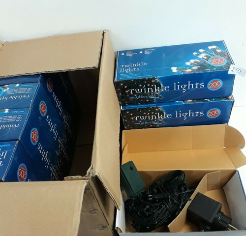 10 x Kerstlampen 200 L classic twinkel 8 programma's – kavel bij Belga Veilingen, Oudsbergen