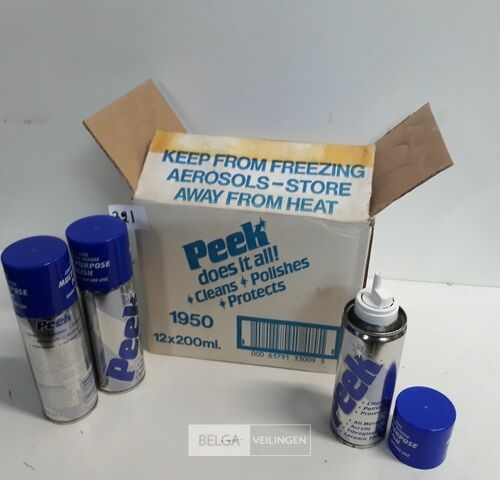 12 x Peek polish 200 ml – kavel bij Belga Veilingen, Oudsbergen