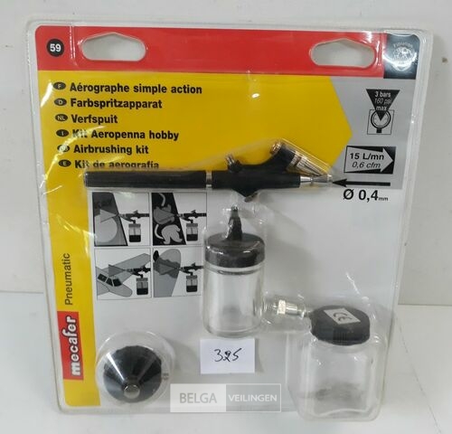 1 x Air-brusch kit voor compressor – kavel bij Belga Veilingen, Oudsbergen