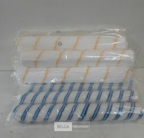 9 x Verfrol 50 cm voor muur en plafondverf – kavel bij Belga Veilingen, Oudsbergen