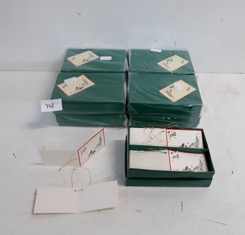 9 x Label/naamkaartjes 20 stuks – kavel bij Belga Veilingen, Oudsbergen
