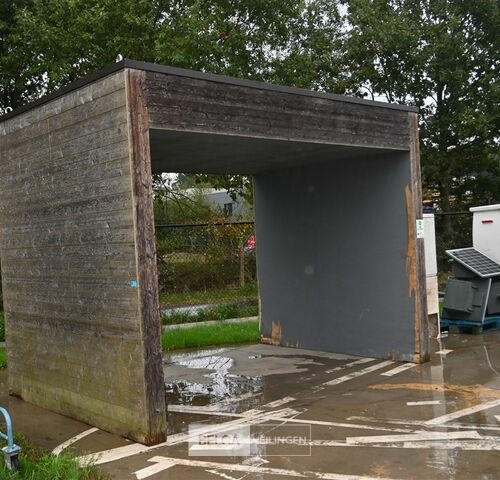 Houten overkapping – kavel bij Belga Veilingen