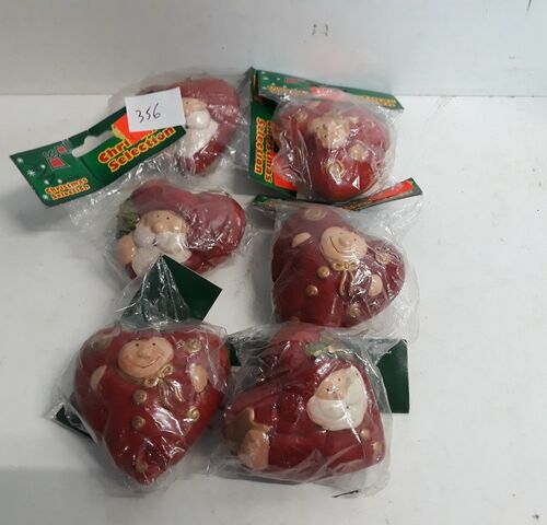 8 x Hangdeco hart steen 7 cm – kavel bij Belga Veilingen, Oudsbergen