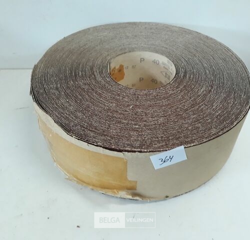 1 x Schuurpapier op rol K40 93mm x 50 M – kavel bij Belga Veilingen, Oudsbergen