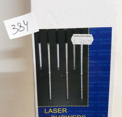1 x Kerstverlichting shooting lazer 3x30 cm + 3 x 60 cm – kavel bij Belga Veilingen, Oudsbergen