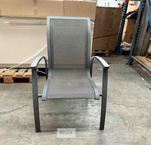 ± 6 Alu stoelen – kavel bij Belga Veilingen, Lummen