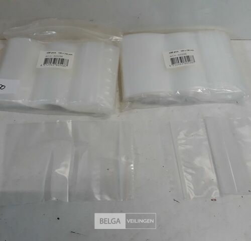 2 x Gripzakjes 100 stuks 10x15 cm – kavel bij Belga Veilingen, Oudsbergen