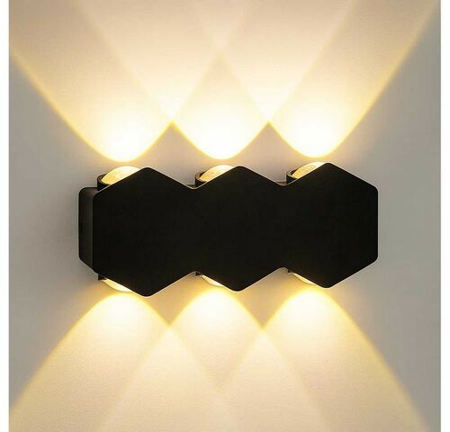 4 x Bidirectionele LED Wandlamp – 6W – 3500K Warm Wit – IP54 – SW-51-3 – kavel bij Belga Veilingen