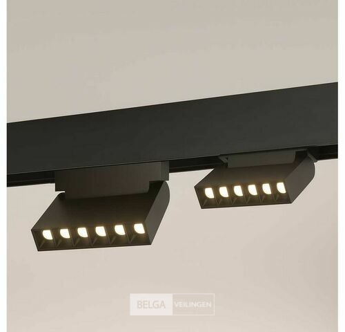 4 x LED Lineaire Spot voor Magnetische Rail – 48V – 6W – 4000K Neutraal Wit – Libra – kavel bij Belga Veilingen