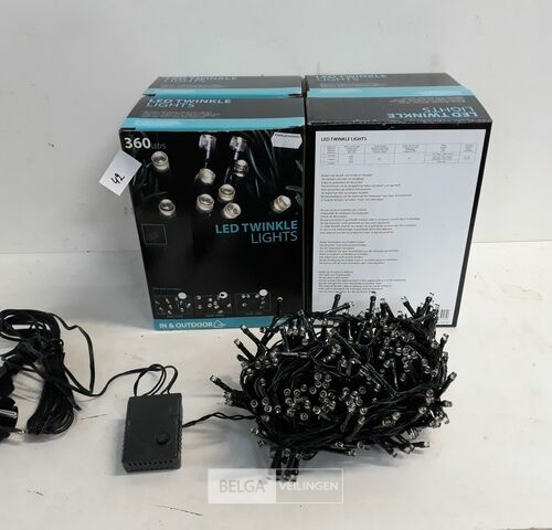 4 x Kerstverlichting met controler LED 360L warm wit – kavel bij Belga Veilingen, Oudsbergen