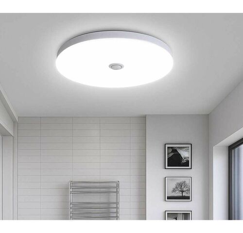 4 x LED Plafondlamp met Sensor – Rond – 20W – 6500K Koud Wit – kavel bij Belga Veilingen