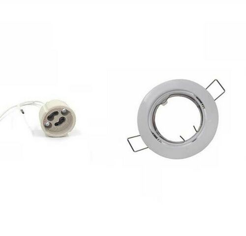 50 x Downlight Fitting – Draaibaar – GU10 – Wit – IP20 – kavel bij Belga Veilingen
