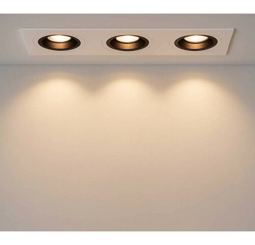 10 x Downlight Fitting – Draaibaar – GU10 – Wit/Zwart – IP20 – EP-3 – kavel bij Belga Veilingen