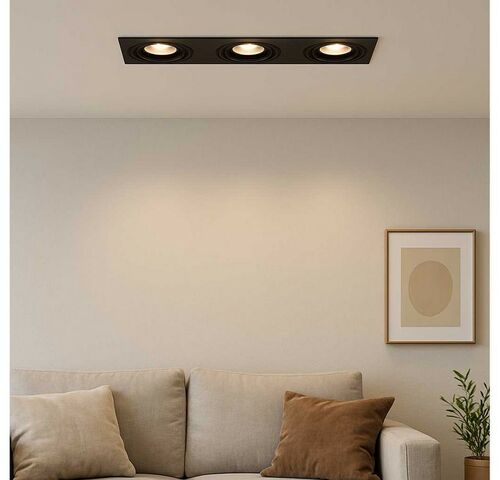 10 x Downlight Fitting – Draaibaar – GU10 – Zwart – IP20 – EP-3 – kavel bij Belga Veilingen