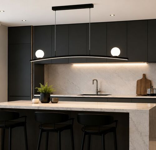 LED Hanglamp 28W – 4000K Neutraal Wit - Zwart – IP20 – INVICTA-28 – kavel bij Belga Veilingen
