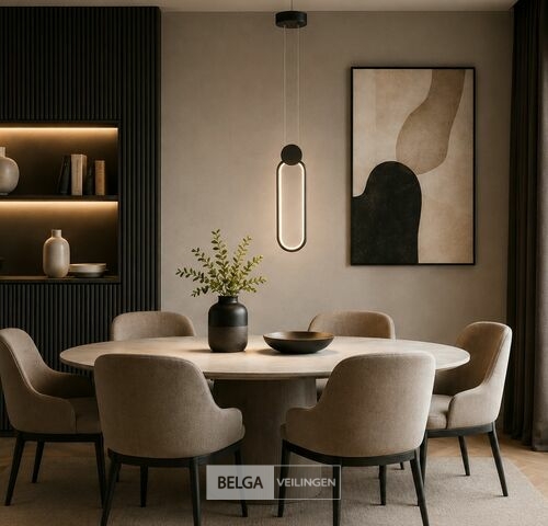 LED Hanglamp 12W – 4000K Neutraal Wit - Zwart – IP20 – ALWAYS – kavel bij Belga Veilingen