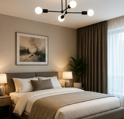 LED Hanglamp Max 18W – E27 – Zwart – 520x250mm – IP20 – LORENZO-4 – kavel bij Belga Veilingen