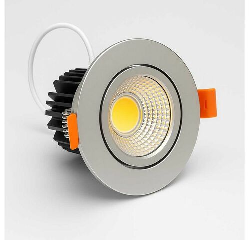 25 x LED Downlight – 7W – Draaibaar – 3000K Warm – Zilver – kavel bij Belga Veilingen
