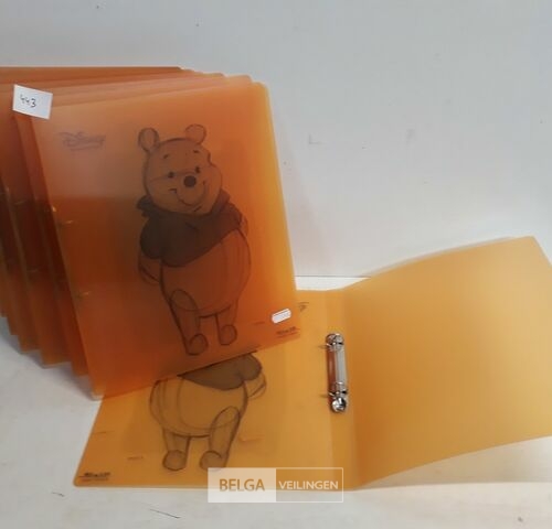 7 x Ringmap pvc Winnie the phoo – kavel bij Belga Veilingen, Oudsbergen