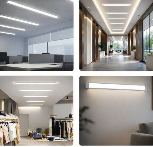 60 x LED Batten 36W – 120cm – 6500K Koud Wit – Koppelbaar – TETRA-120 – kavel bij Belga Veilingen