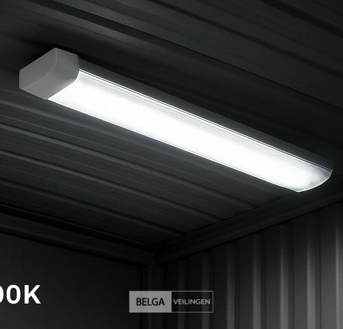 10 x LED-Batten met Lens – 120W – 120cm – 6500K Koud Wit – TETRA-LENS – kavel bij Belga Veilingen
