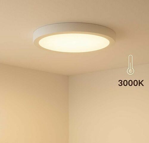 10 x LED Paneel – Rond Opbouw – 30W – 3000K Warm Wit – IP20 – kavel bij Belga Veilingen
