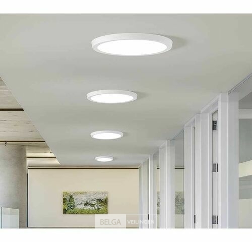 10 x LED Paneel – Rond Opbouw – 30W – 6500K Koud Wit – IP20 – kavel bij Belga Veilingen