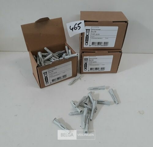 3 x Universeelplug nylon 6 mm 100 stuks – kavel bij Belga Veilingen, Oudsbergen