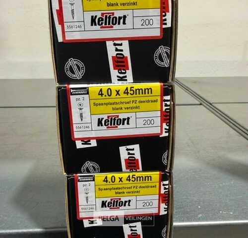Kelfort spaanplaatschroef 4x45 torx - deeldraad 3x 200st – kavel bij Belga Veilingen, Bree