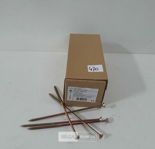 1 x Spaanplaatvijzen 6 x 180 mm 50 stuks – kavel bij Belga Veilingen, Oudsbergen