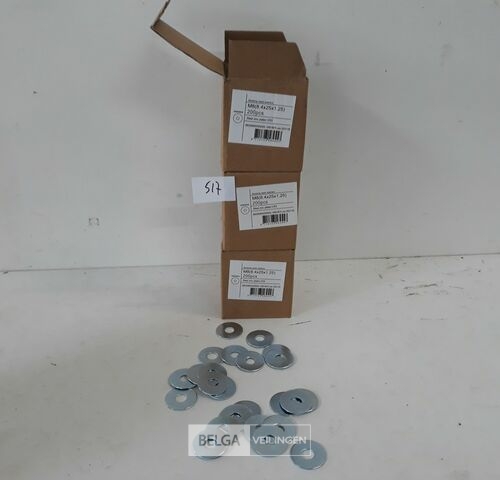 3 x Carrosserie rondellen verzinkt M8 x 25 mm 200 stuks – kavel bij Belga Veilingen, Oudsbergen
