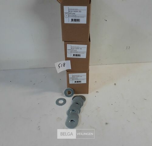 3 x Carrosserie rondellen verzinkt M10 x 30 mm 200 stuks – kavel bij Belga Veilingen, Oudsbergen