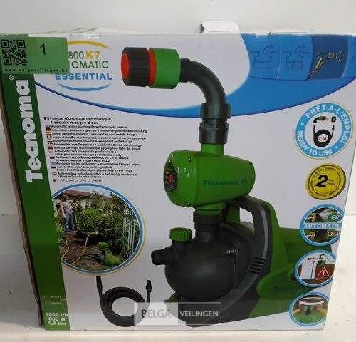 1 x Hydrofoorpomp met aanzuigslang 800W 3600l/h – kavel bij Belga Veilingen, Oudsbergen
