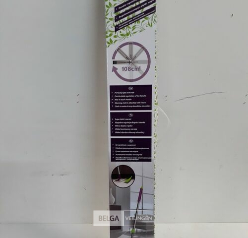 1 x Mop alu basis velcro microvezel doek – kavel bij Belga Veilingen, Oudsbergen