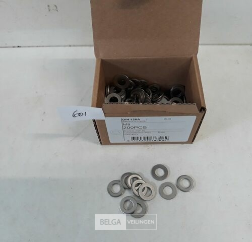 1 x Rondellen Inox A2 M 8 200 stuks – kavel bij Belga Veilingen, Oudsbergen