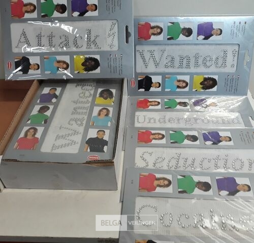 30 x Strijkletters 5 assorti 22x4cm – kavel bij Belga Veilingen, Oudsbergen