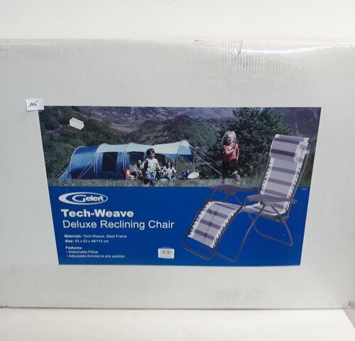 1 x Relax luxe campingstoel vestelbaar met kussen – kavel bij Belga Veilingen, Oudsbergen